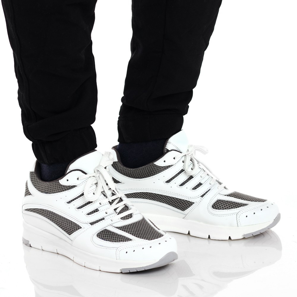 Chaussures élévatrices pour hommes Siena blanc