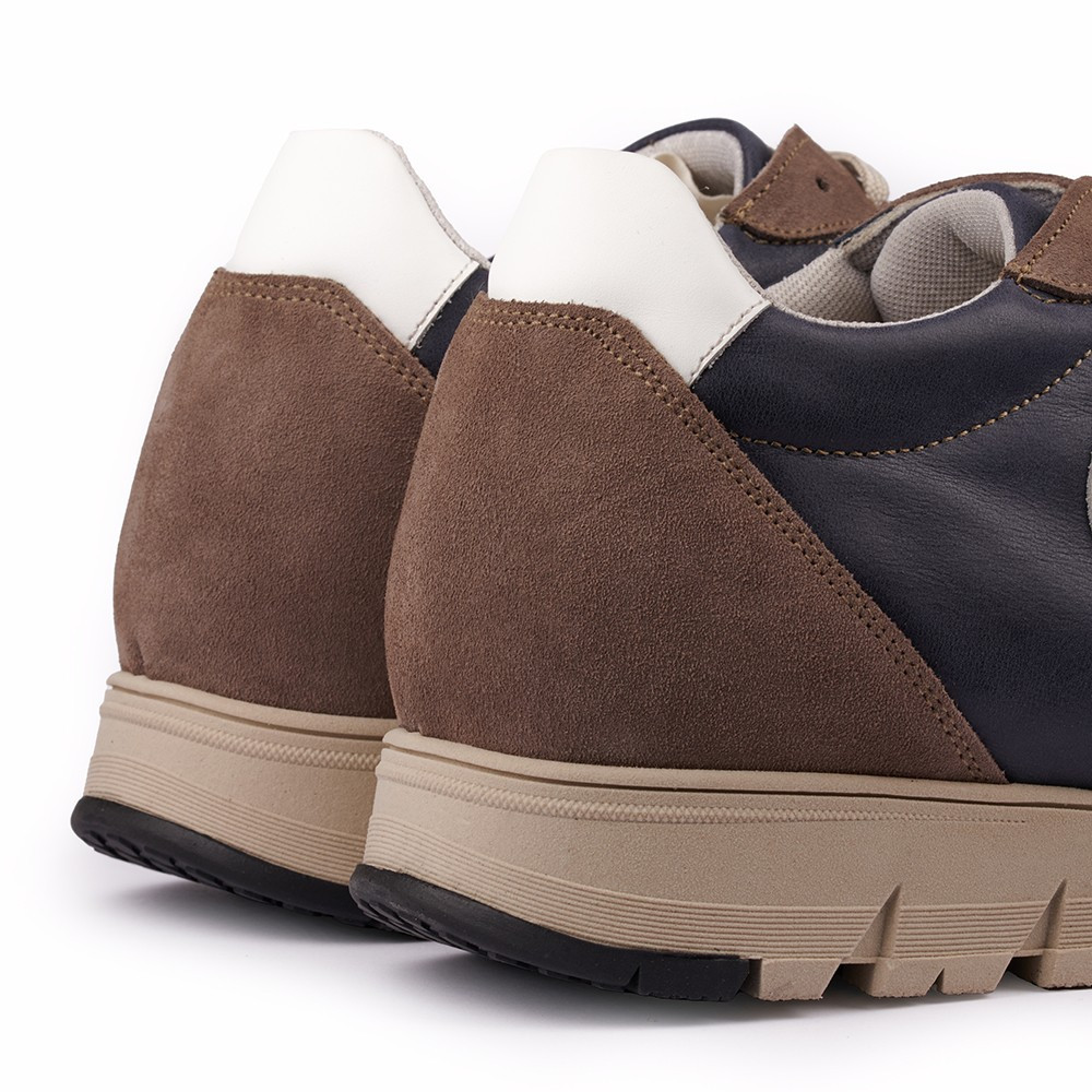 Schuhe mit Erhöhung für Männer Verona Blau