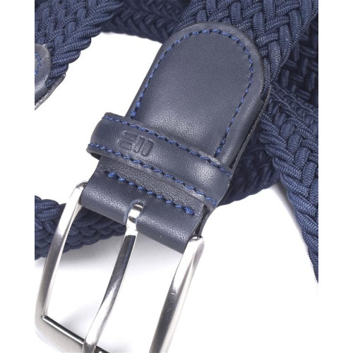 حزام مطاطي مضفر باللون الأزرق الجلدي الأصلي 2