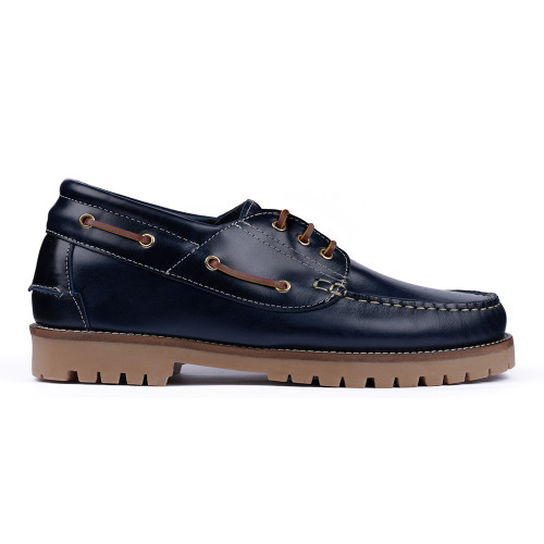 Chaussures élévatrices en cuir pour hommes Adriatico bleu 2