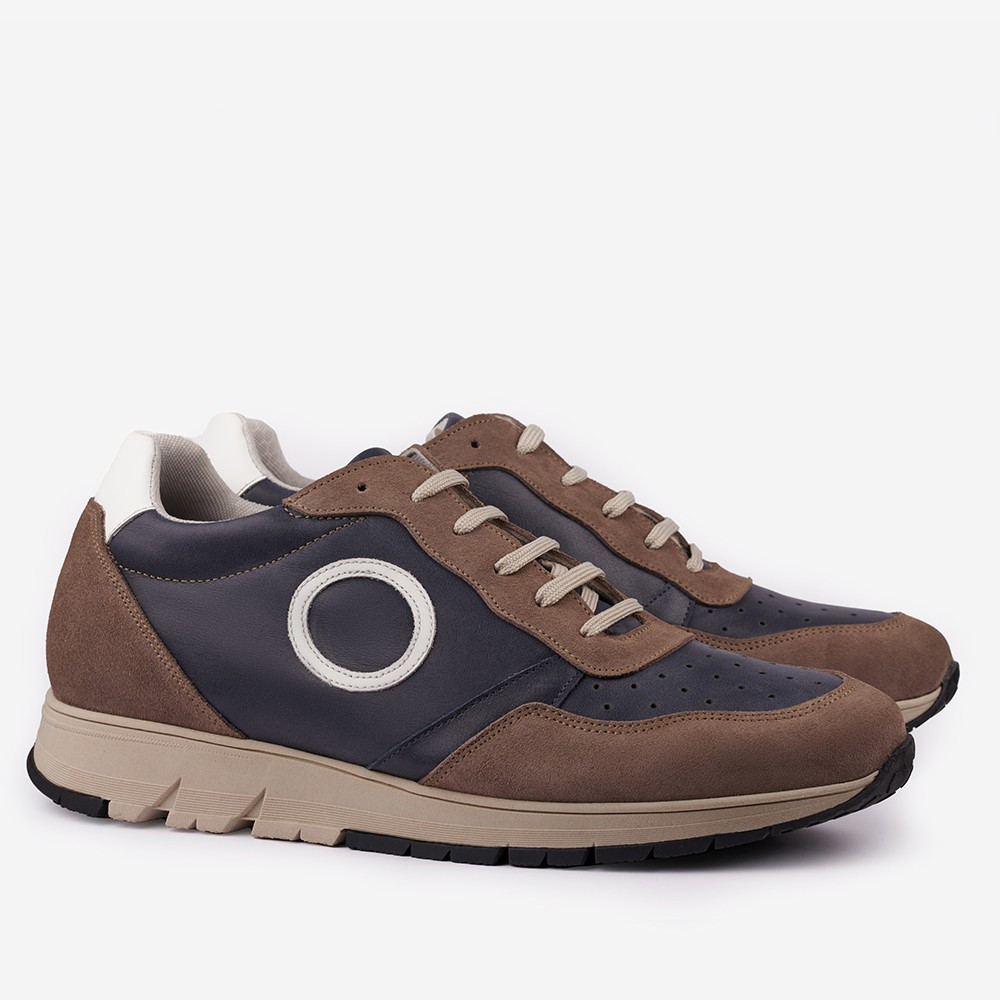 Schuhe mit Erhöhung für Männer Verona Blau