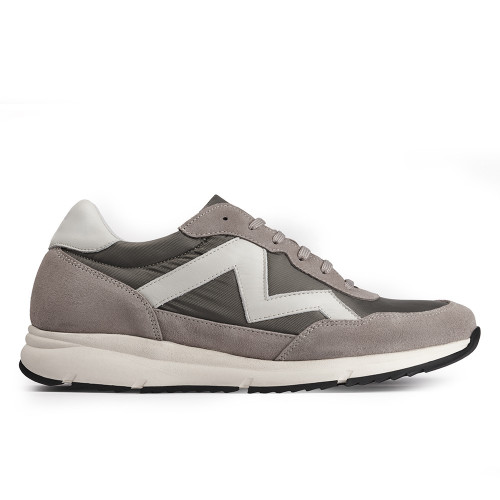 Sapatos para elevar a altura para homem Chicago cinza 2