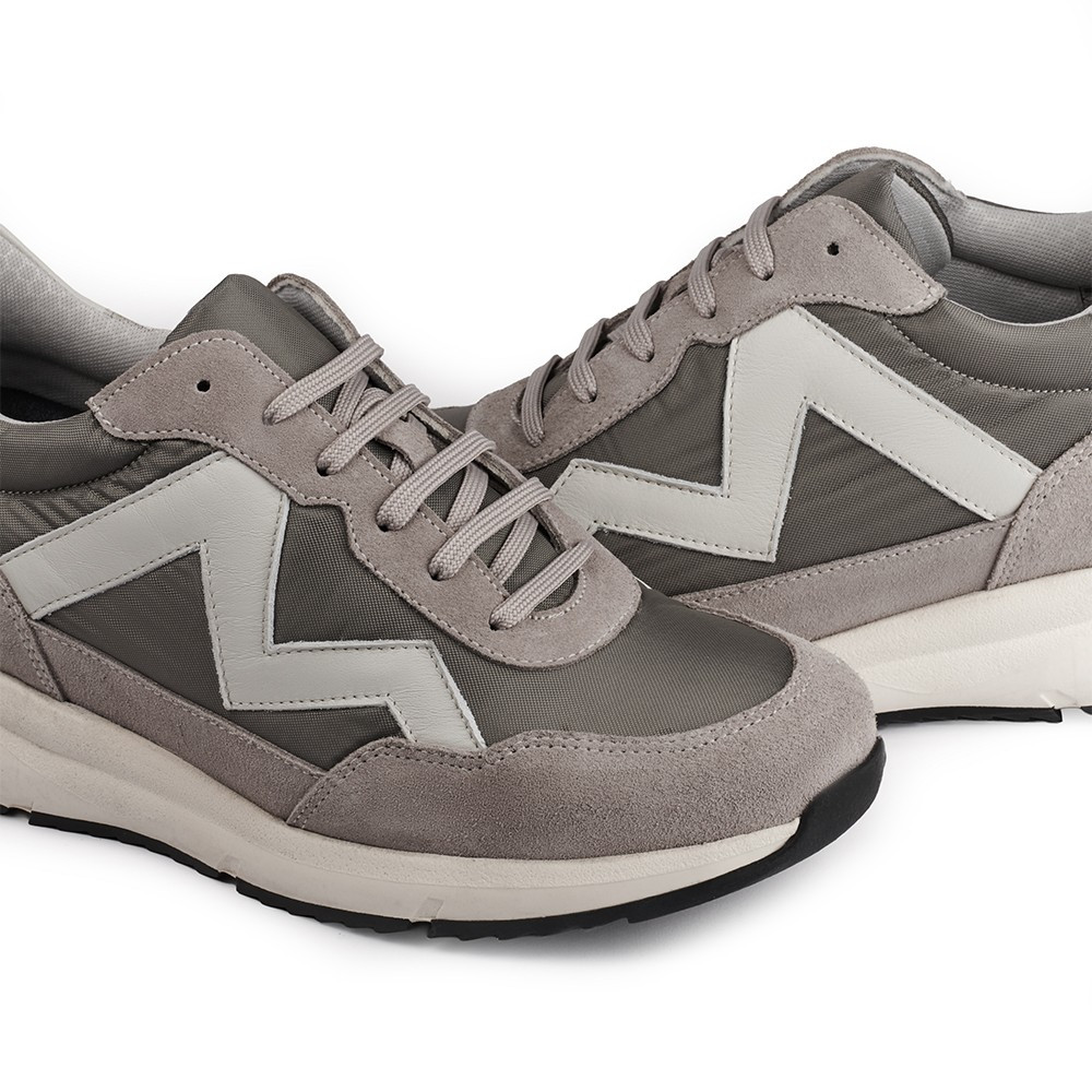 Schuhe mit Erhöhung für Männer Chicago grau