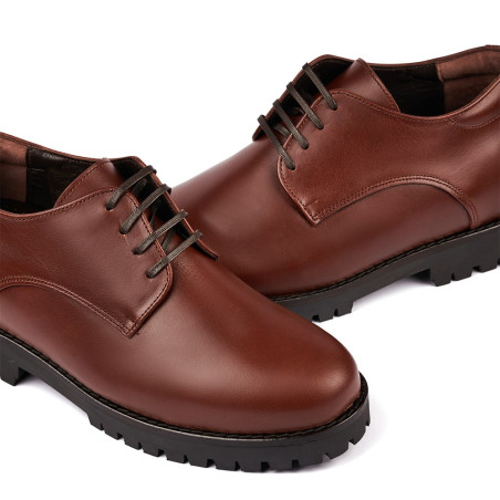 Zapatos con alzas para hombre Tormo Marrón