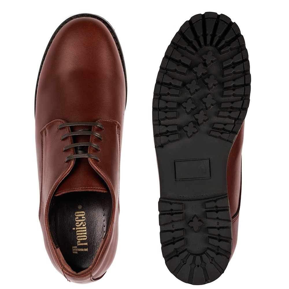 Chaussures en cuirréhaussantes de haute qualité Tormo marron