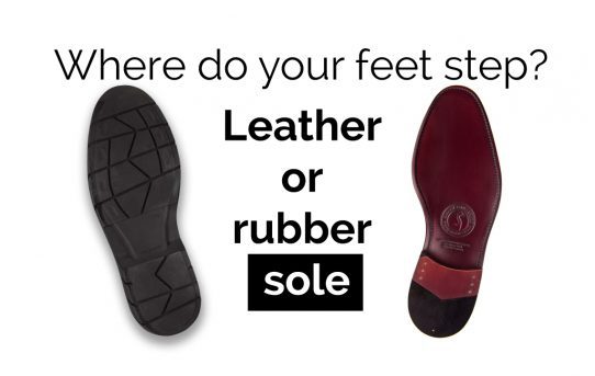 Where do your feet step? Leather or rubber sole