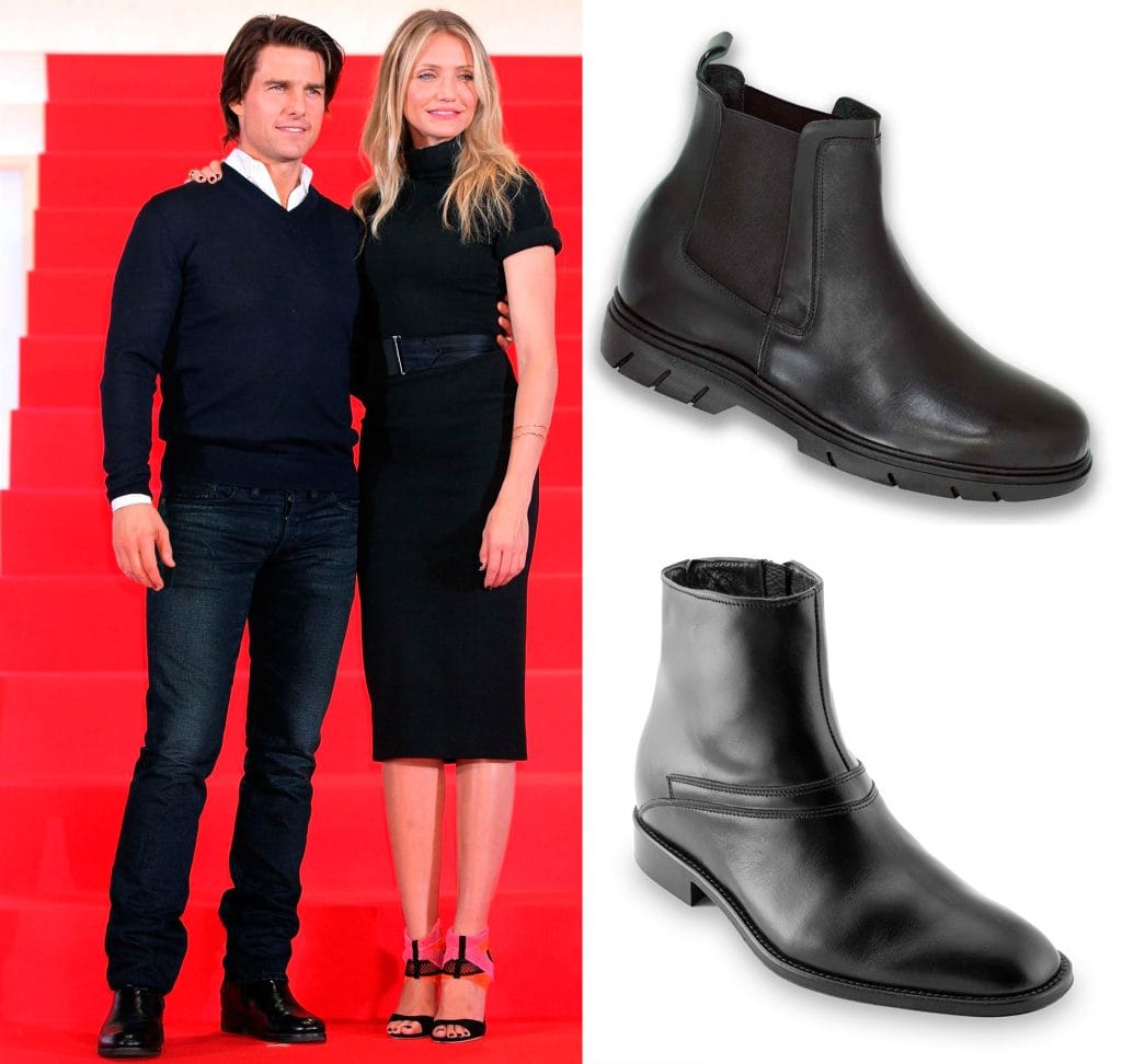 tom cruise altura sapatos