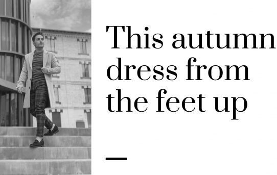 This autumn dress from the feet up